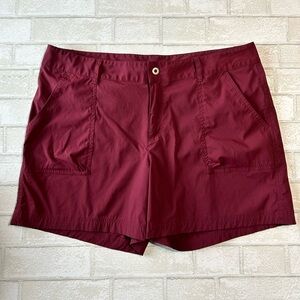 Columbia Women's Dark Red Cargo Shorts